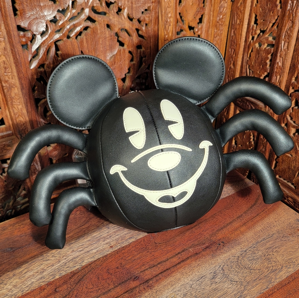 NWT Loungefly Disney Mickey Mouse Glow Spider Crossbody Bag by Stitch Shoppe